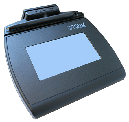 Topaz TM-LBK755SE-HSB 4x3 LCD Signature Pad with Magstripe - Pos-Hardware Ltd