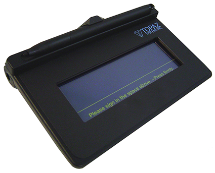 Topaz T-S460-BSB-R SigLite 1x5 Virtual serial