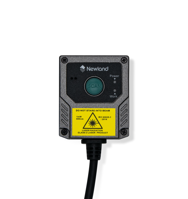 Newland FM430 Barracuda Fixed Mount 2D Barcode Scanner Range (Red Laser Aimer)