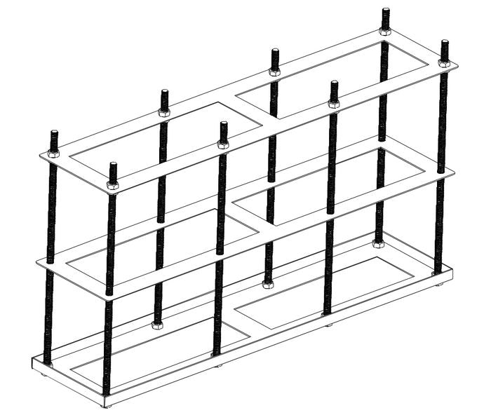 Ernitec Ground Mount Bracket for Outdoor Kiosks 55"-86"