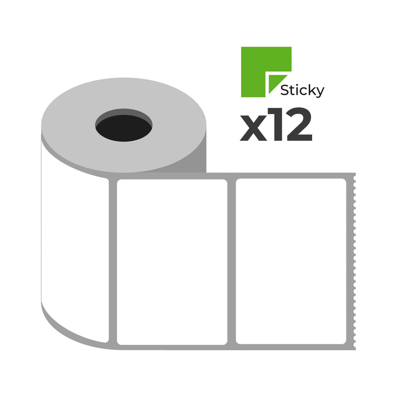 Zebra Z-Select 2000D Labels - 76 (W) x 25 (H) x 25 (C) x 2580 Labels/Roll Box of 12 Rolls