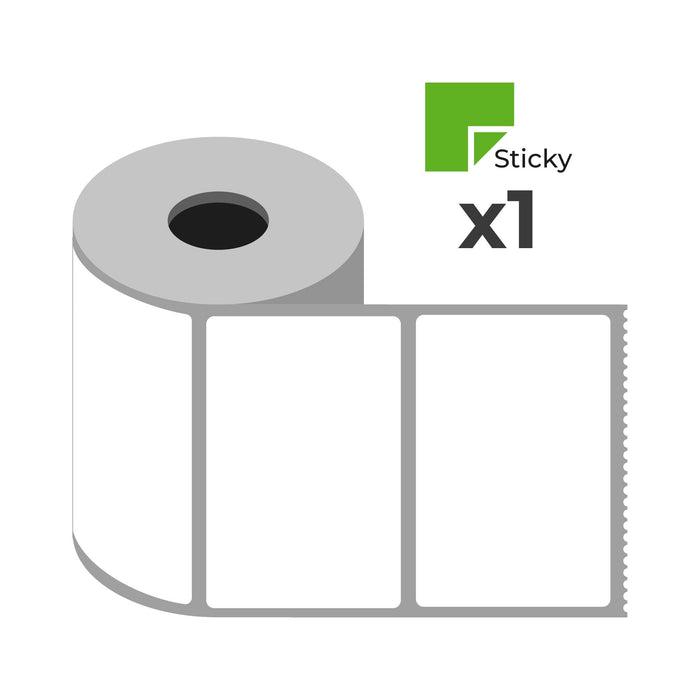 Top-Coated Direct Thermal Labels - 76 (W) x 51 (H) x 25 (C) x 1000 Labels/Roll