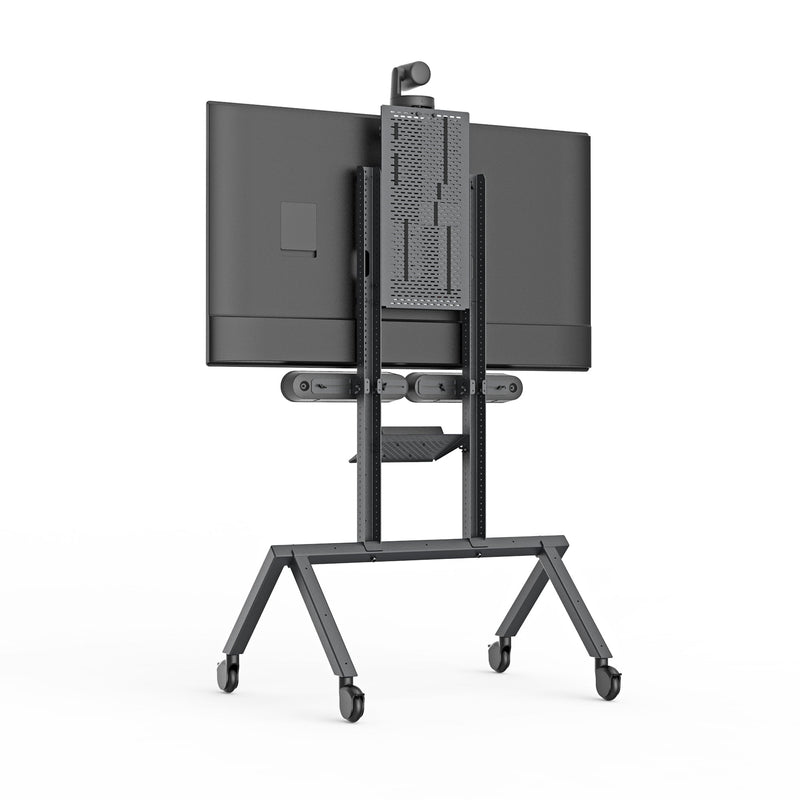 Heckler H715-BG AV Cart for Logitech Rally Plus | Mobile Meeting Room Solution