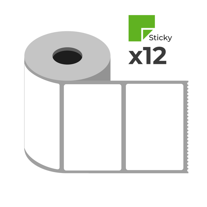 101mm x 152mm Direct Thermal Dispatch Labels | 475 Per Roll (Box of 12 Rolls)