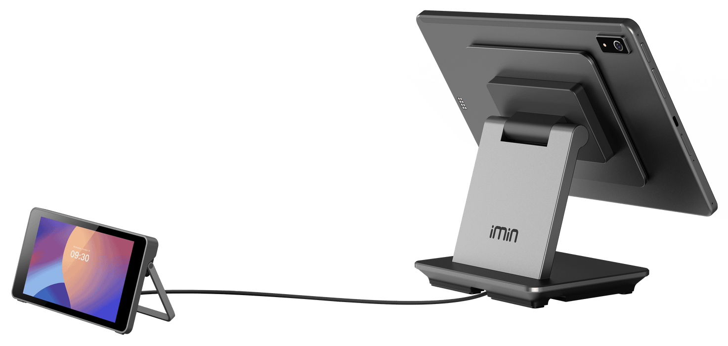 iMin Falcon 2 MAX Tablet POS (12.6" FHD) | Integrated Scanner | High-Performance Android 13 Retail