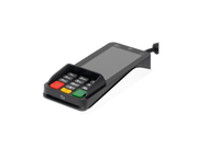 PAX A35 Android PIN pad on a countertop with a keypad and screen, ideal for retail and hospitality uses.