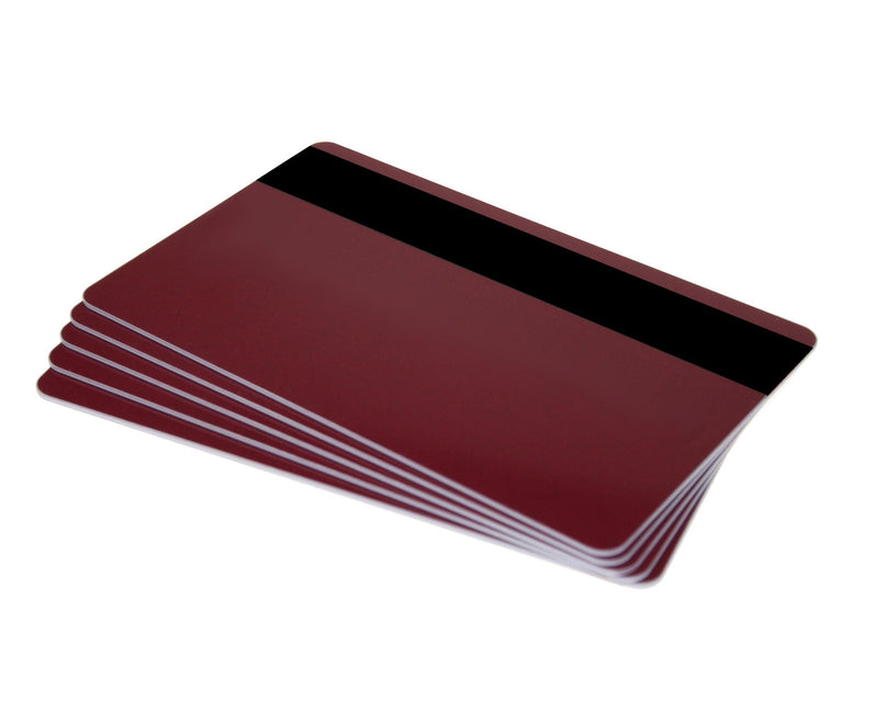 Dyestar Premium Burgundy: 760 Micron Cards with Hi-Co Magnetic Stripe (Pack of 100)