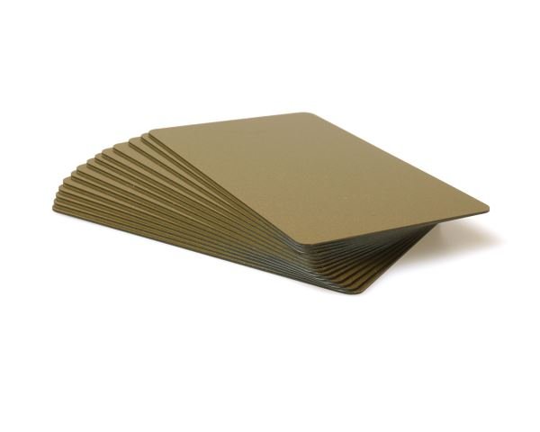 Dyestar Premium Light Gold: 760 Micron Cards with Coloured Core (Pack of 100)