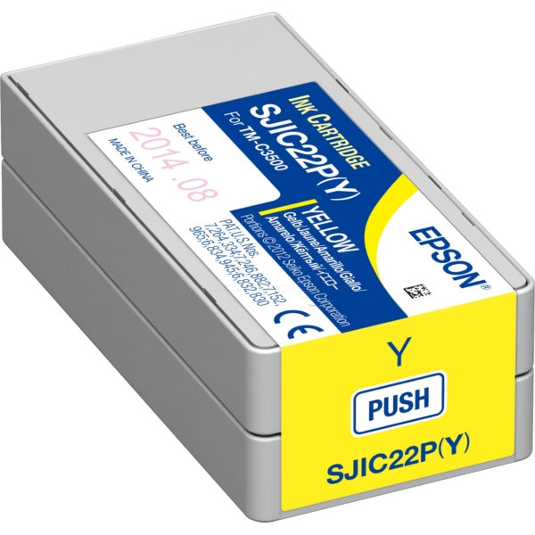 Epson SJIC22P Genuine Ink Cartridges | For ColorWorks TM-C3500