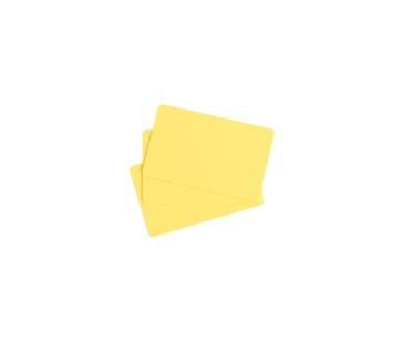 Evolis Premium Yellow: 85.6mm x 54mm PVC Cards (Pack of 100)