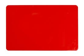 Evolis Premium Red: 85.6mm x 54mm PVC Cards (Pack of 100)