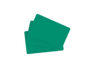 Evolis Premium Green: 85.6mm x 54mm PVC Cards (Pack of 100)