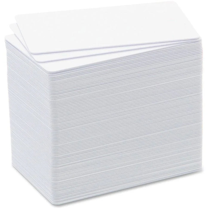Evolis CBGC0020W Thin White PVC Cards (100 Pack) | 20 mil for Badgy 100 & 200