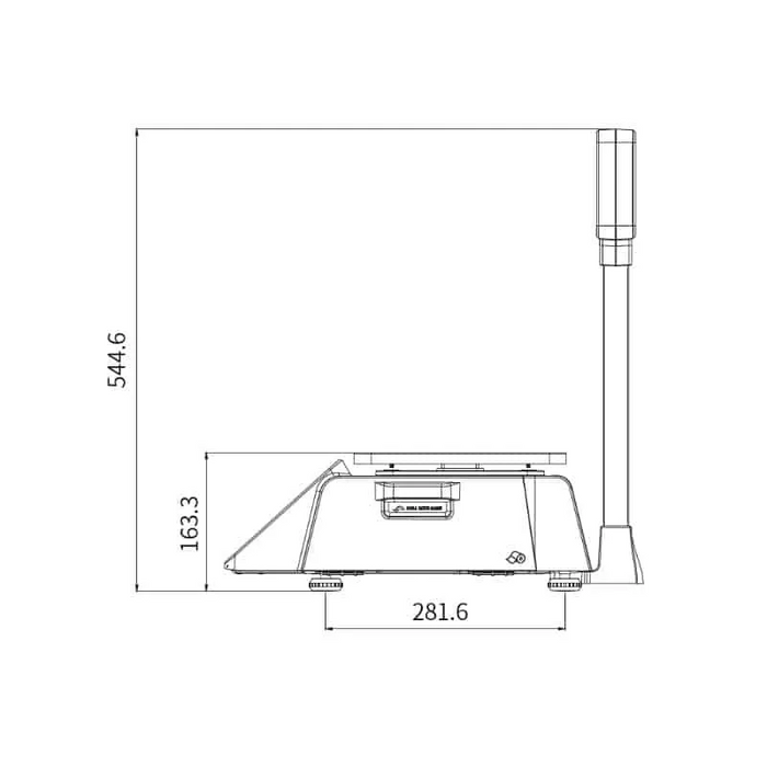 CAS CN1 15kg Network Label Printing Scale | Trade Approved