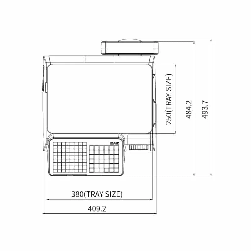 CAS CN1 15kg Network Label Printing Scale | Trade Approved