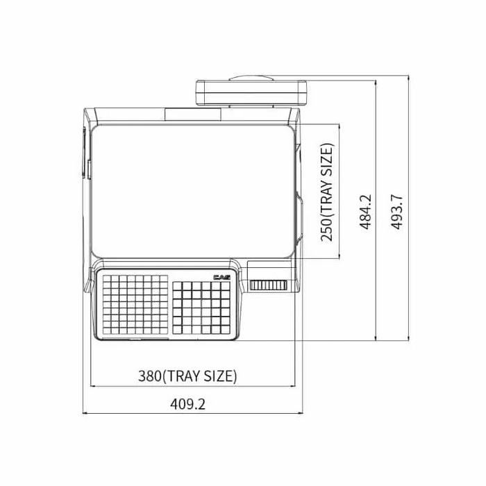 CAS CN1 15kg Network Label Printing Scale | Trade Approved
