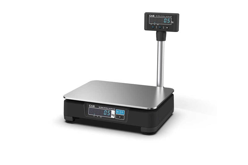 CAS PDN 15kg Integrated POS Scale | Trade Approved Dual Range Retail Scale