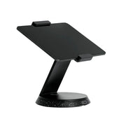 Black adjustable stand on a white background