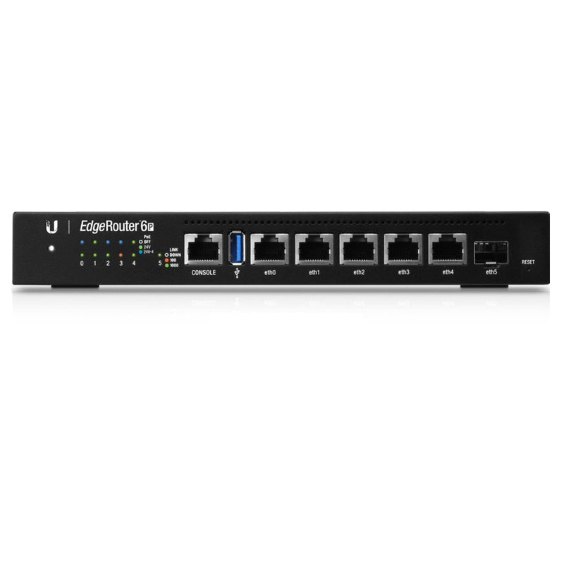 Ubiquiti EdgeRouter 6 PoE | 6-Port Gigabit Router with SFP
