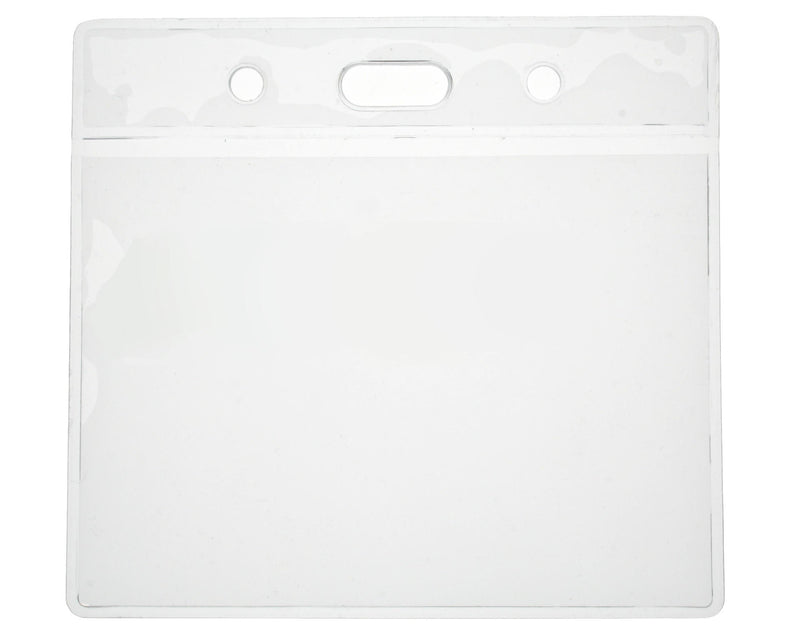 Clear Vinyl ID Card Holder, Eco Friendly - Landscape (Pack of 100)