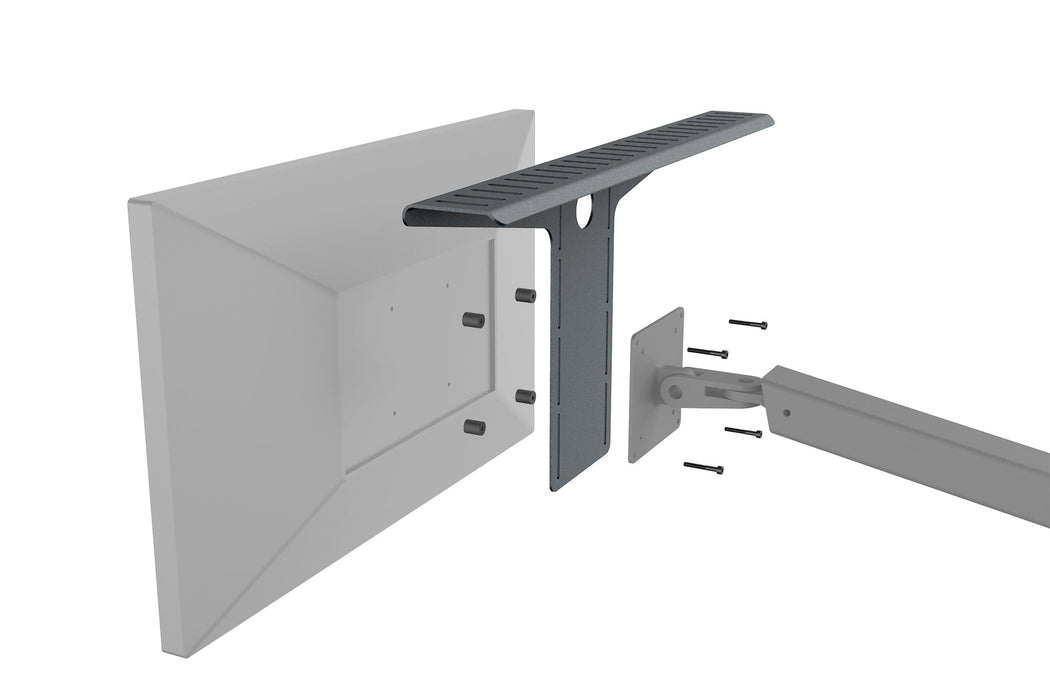 Heckler H624-BK Camera Shelf for Monitor Arms | VESA-Mounted Streaming Organiser