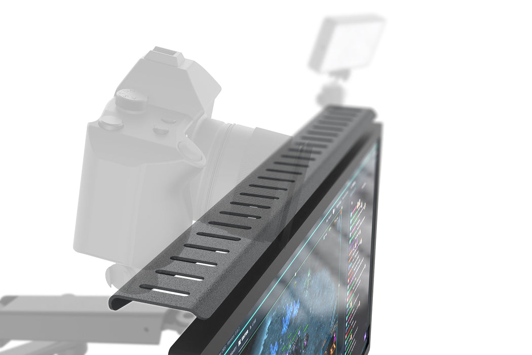 Heckler H624-BK Camera Shelf for Monitor Arms | VESA-Mounted Streaming Organiser