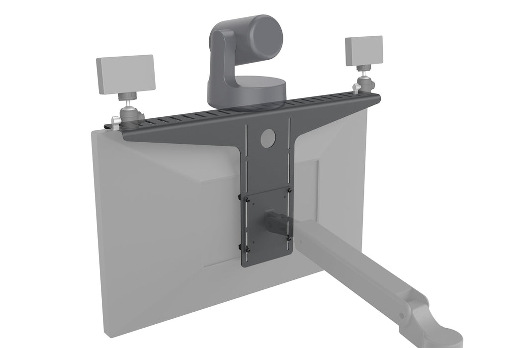 Heckler H624-BK Camera Shelf for Monitor Arms | VESA-Mounted Streaming Organiser
