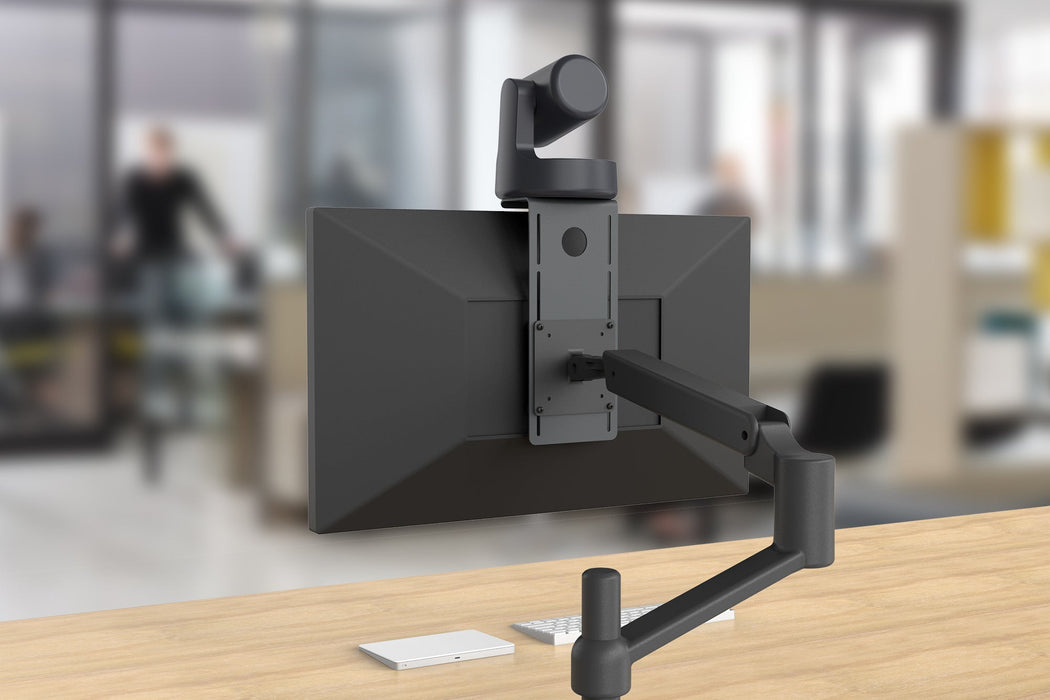 Heckler H624-BK Camera Shelf for Monitor Arms | VESA-Mounted Streaming Organiser