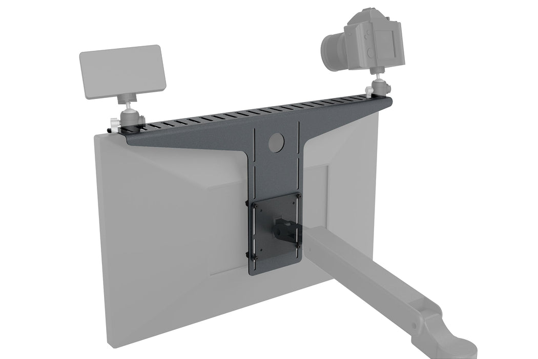 Heckler H624-BK Camera Shelf for Monitor Arms | VESA-Mounted Streaming Organiser