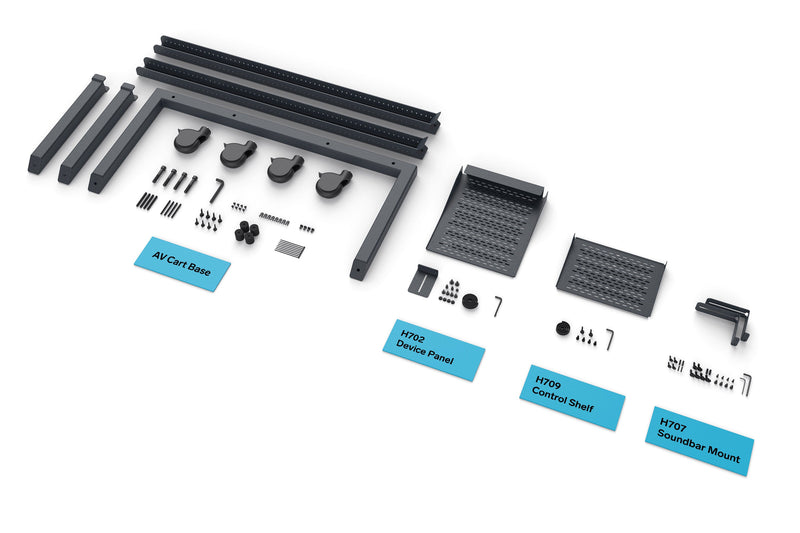 Heckler Design H700-BG AV Cart Prime (2020 Edition)