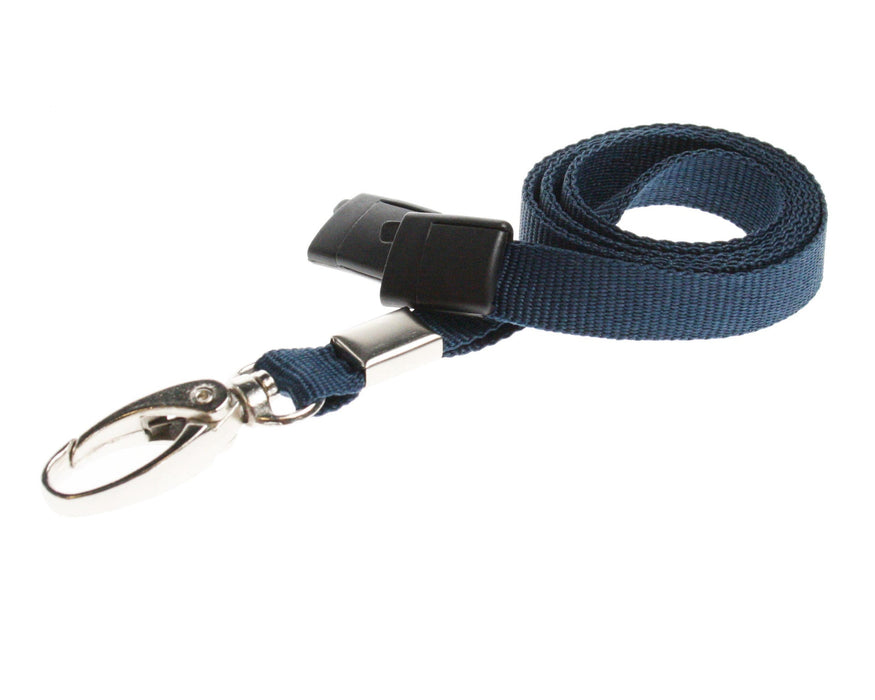 10mm Recycled Plain Lanyards with Metal Lobster Clip – Eco-Friendly ID Badge Lanyards Available in Multiple Colours (Pack of 100)