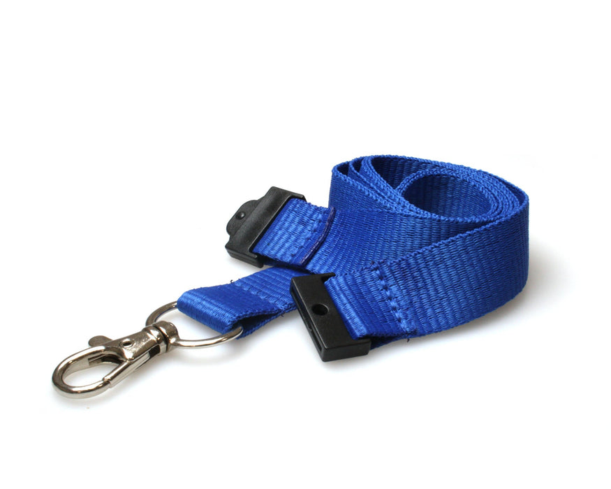 20mm Recycled Lanyards with Flat Breakaway & Metal Trigger Clip – Multi-Colour Options (Pack of 100)