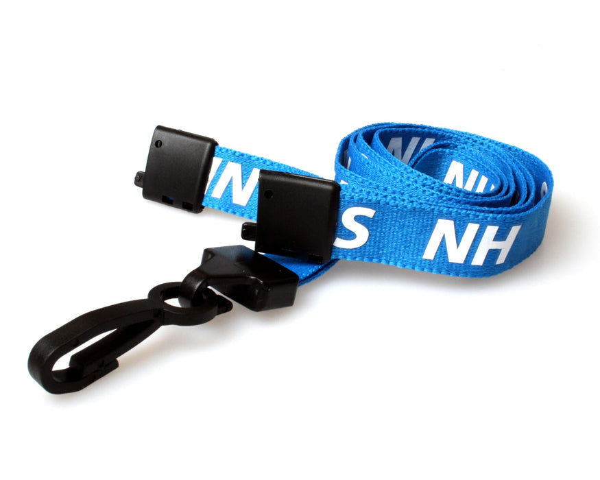15mm Recycled Role-Printed Lanyards with Plastic J Clip – Visitor, Staff, Student, Governor, Event Staff, Volunteer, Temporary, First Aid, Contractor, VIP, Security, Rainbow & NHS (Pack of 100)