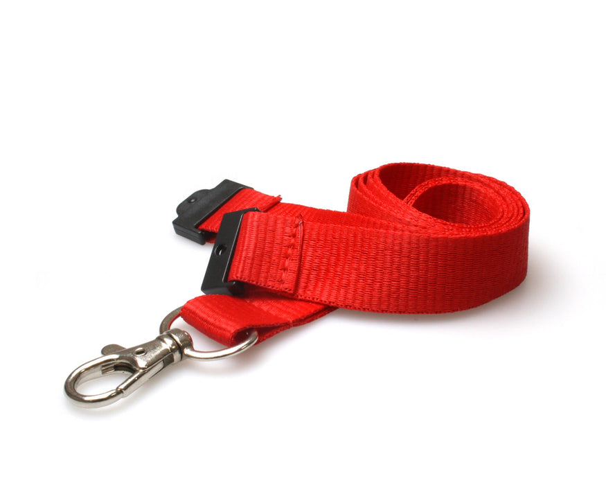 20mm Recycled Lanyards with Flat Breakaway & Metal Trigger Clip – Multi-Colour Options (Pack of 100)