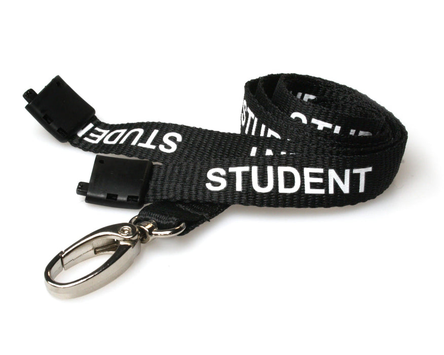 15mm Recycled Staff, Visitor, Student, Contractor & Rainbow Lanyards with Metal Lobster Clip – Eco-Friendly ID Lanyards (Pack of 100)