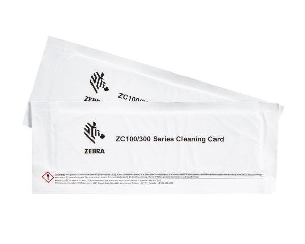 Zebra ZC100 & ZC300 Series Cleaning Card Kit (5 Cards)