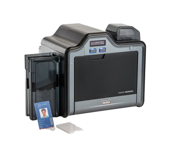 HID Fargo HDP5000e Retransfer Plastic ID Card Printer