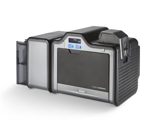HID Fargo HDP5000e Retransfer Plastic ID Card Printer