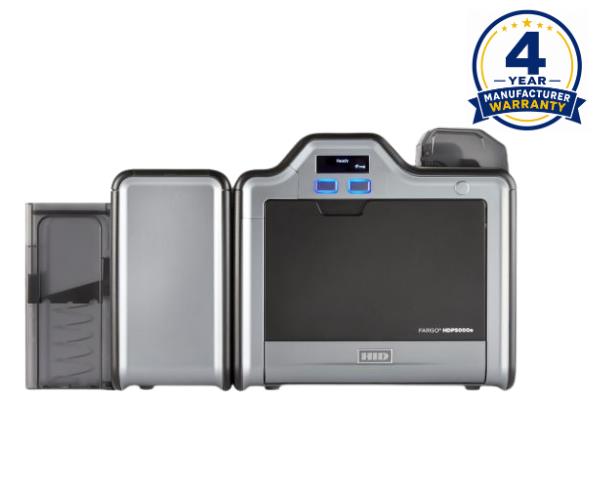 HID Fargo HDP5000e Retransfer Plastic ID Card Printer