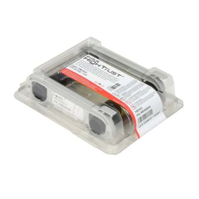 Evolis R5F002EAA YMCKO Colour Ribbon – 200 Prints – For Zenius & Primacy Printers