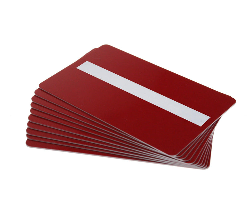 Red Plastic Cards with Signature Strip (Pack of 100)