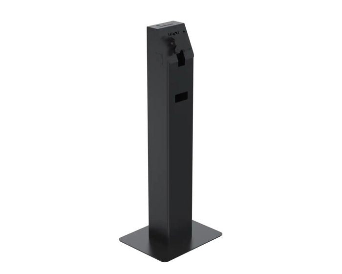 SpacePole Floor Standing Self-Service Kiosk Black