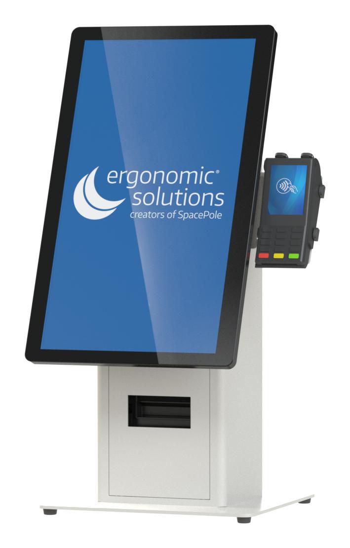 SpacePole Mini Kiosk Countertop Self-Service Stand