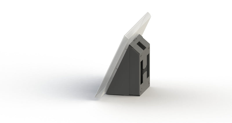 SpacePole Essentials SPV1108-02 | Angled VESA Wall Mount with Power Supply Compartment