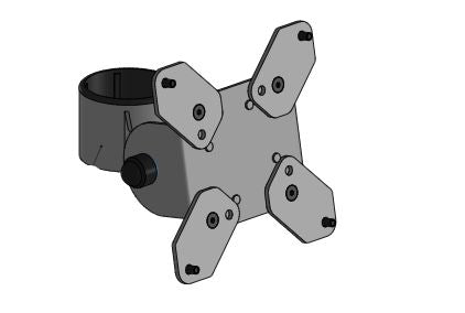 SpacePole Essentials SPV3301-02 | VESA Secondary Display Mount