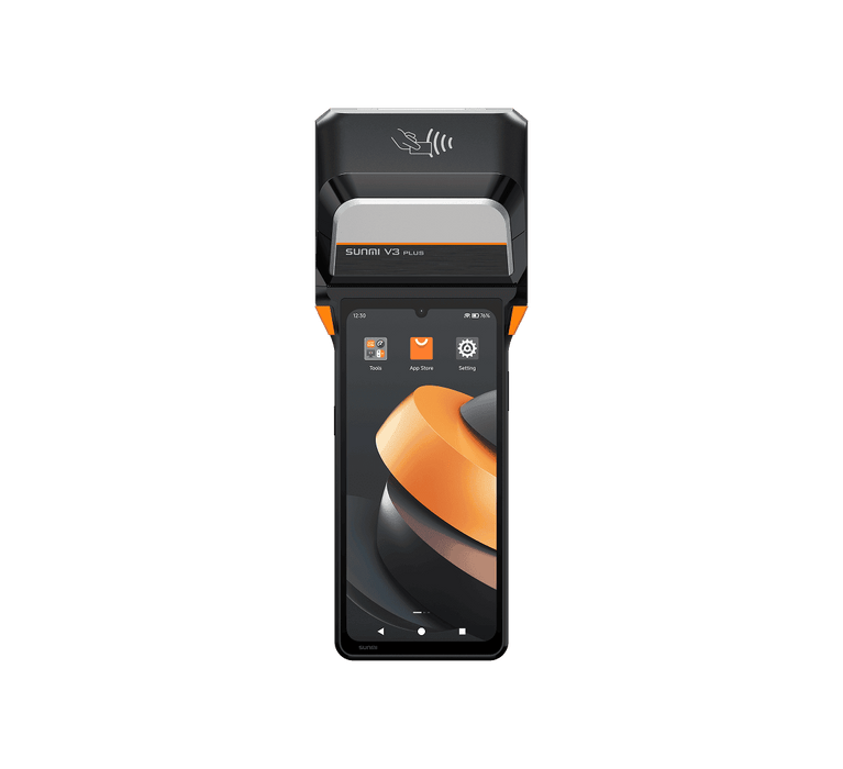 Sunmi V3 Plus Mobile POS Terminal with 2D Scanner & 80mm Printer (GMS EDLA) | P06120017 & P06120005