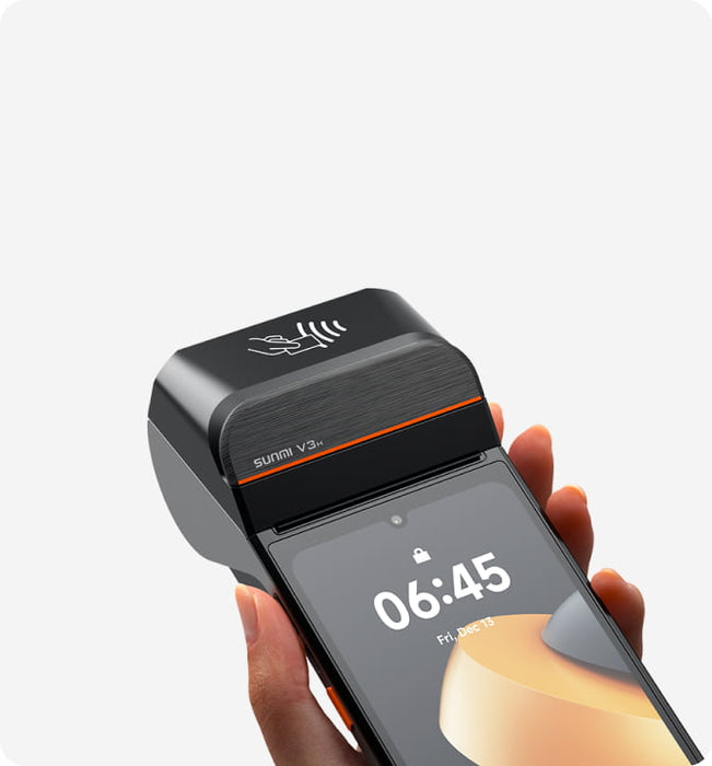 Sunmi V3 Mobile EPOS Terminal with Built-In Receipt Printer & NFC (UK Model) | Part Codes: P06100034 &  P06100058