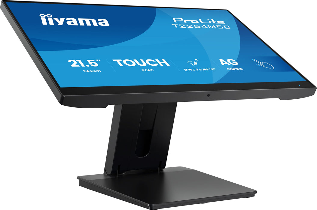iiyama ProLite T2254MSC-B2AG 21.5" Full HD Touchscreen Monitor – PCAP 10-Point Touch, Anti-Glare Coating, IPS Panel