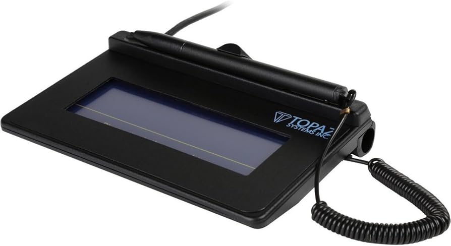 Topaz SigLite 1x5 Virtual Serial Signature Pad (T-S460-BSB-R)