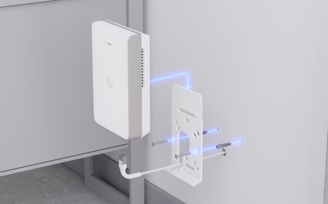 Ubiquiti UniFi U7 Pro Wall Tri-Band Wi-Fi 7 Access Point (U7-PRO-WALL)